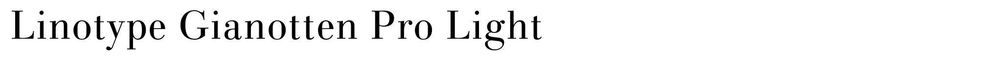 Linotype Gianotten Pro Light image